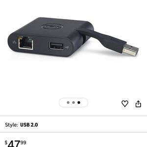 Dell Black USB 2.0 Network Adapter